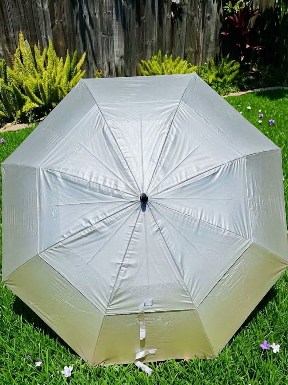 Two (2) Large UV Golf Umbrellas, 62”, Wind-resistant, Brand New, 2-Pack